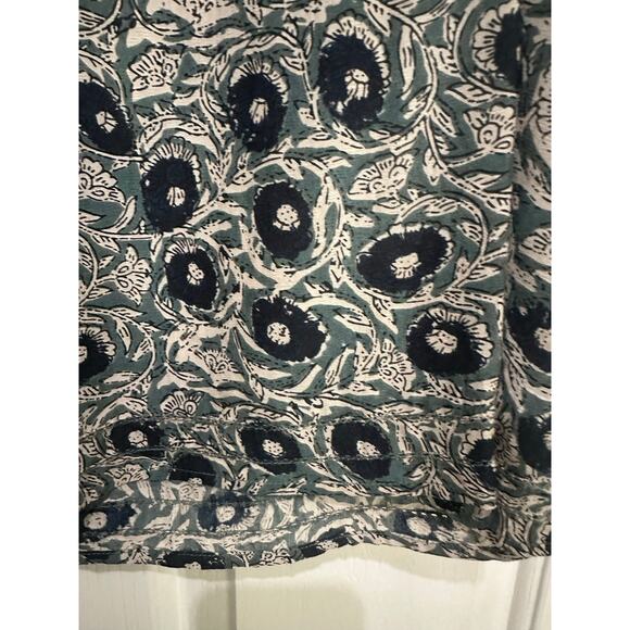Sea New York Women's Green Floral Print Crew Neck Blouse Top Size 8 - Picture 7 of 10